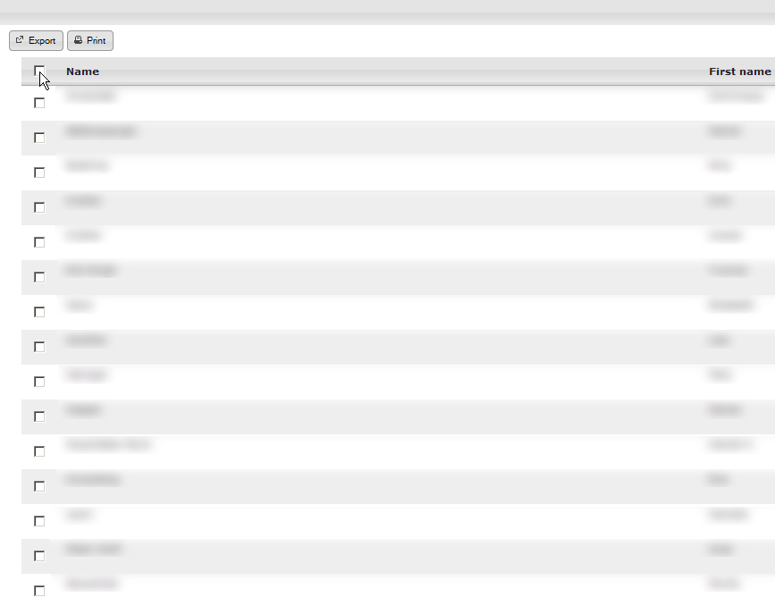 Screenshot of the cost accounting view.