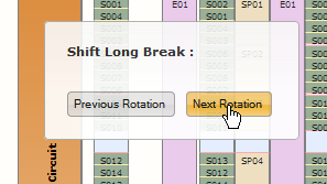Shifting a break forward / backward one rotation by right-clicking on the break in the student column.