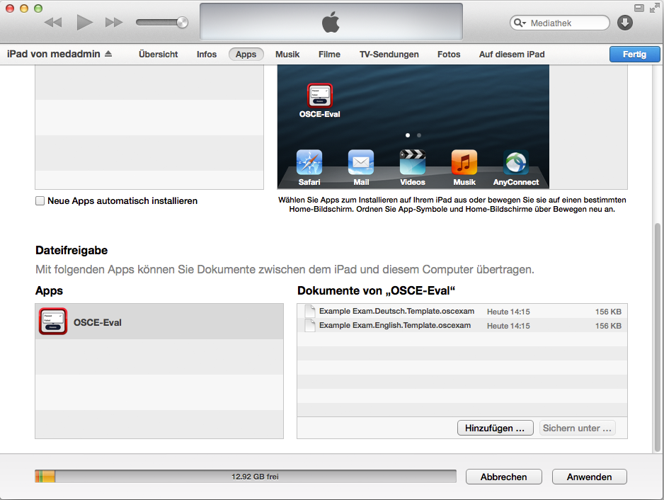 iTunes Apps admin