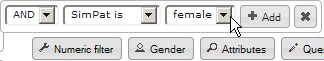 Adding a filter by gender