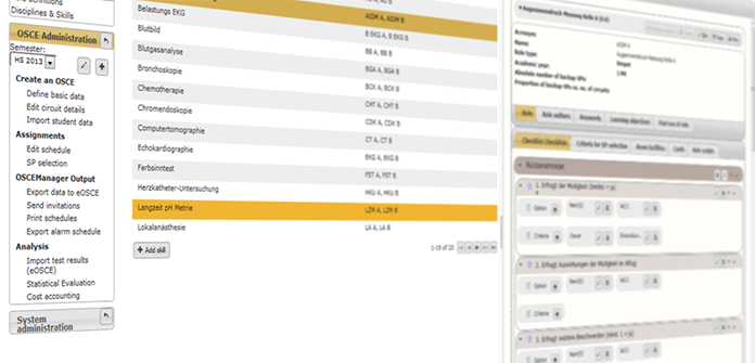 Screenshot of OSCE Managers' role database